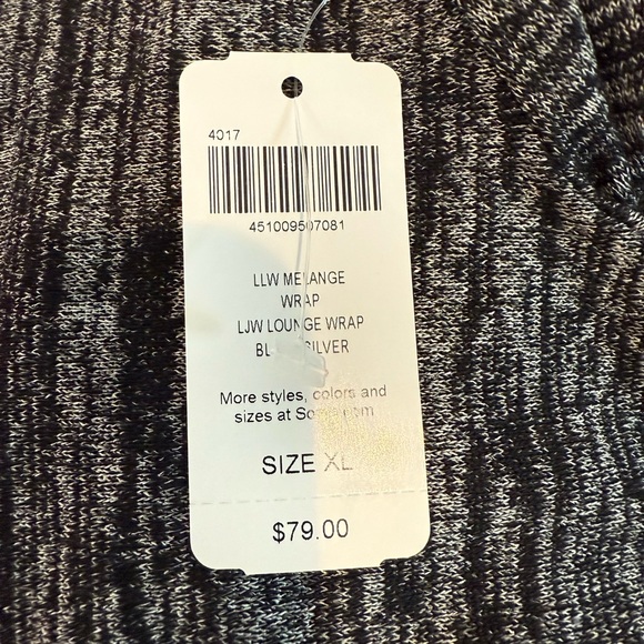 🆕 SOMA Melange Black/Silver Wrap (only) *NWT* $79 size: XL - Picture 4 of 7